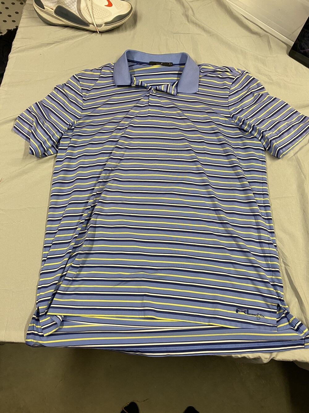 Ralph Lauren RLX Men's Short Sleeve Golf Polo Shirt Adult Size XL Blue